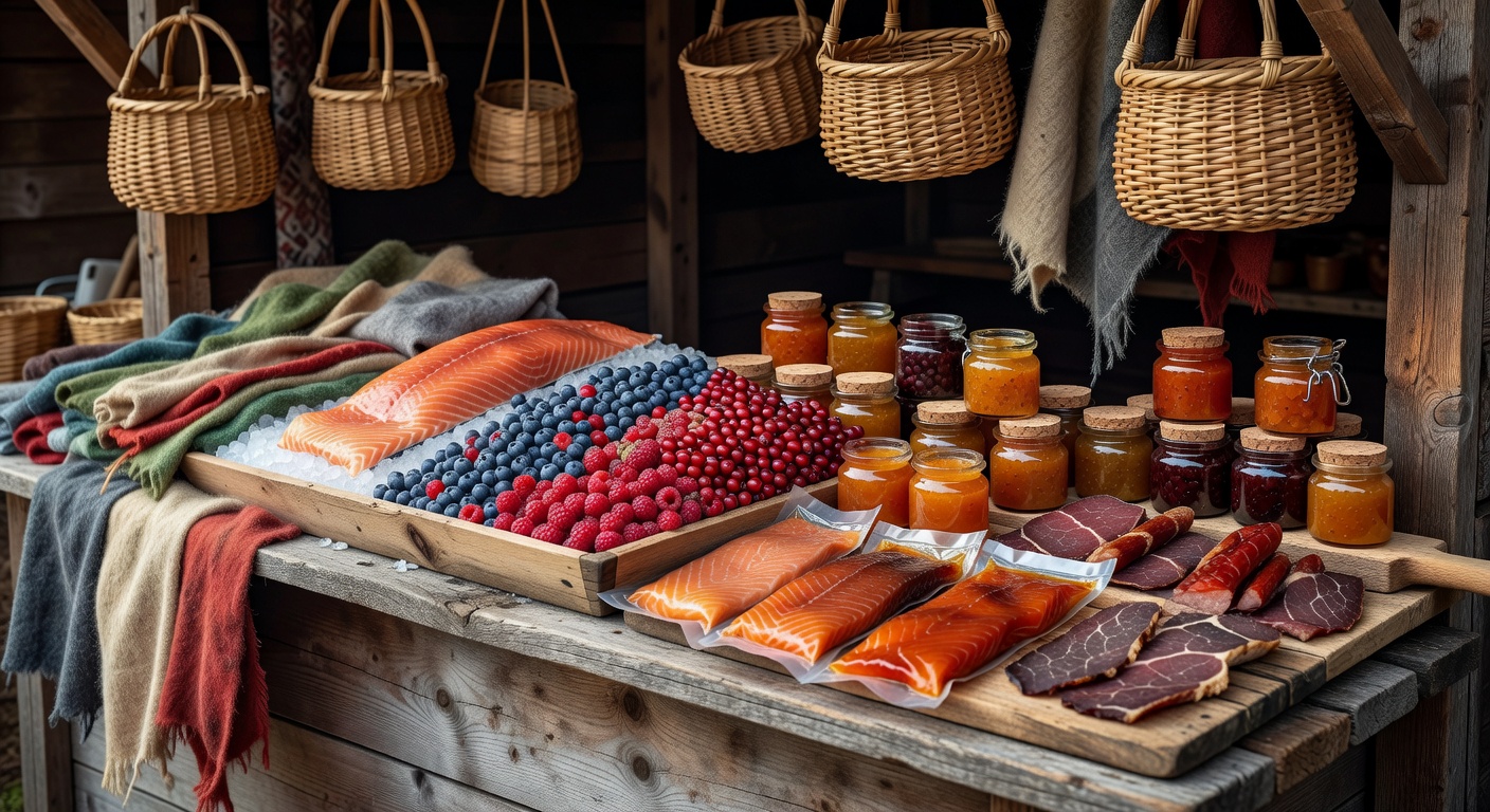 Fresh Salmon and Berries