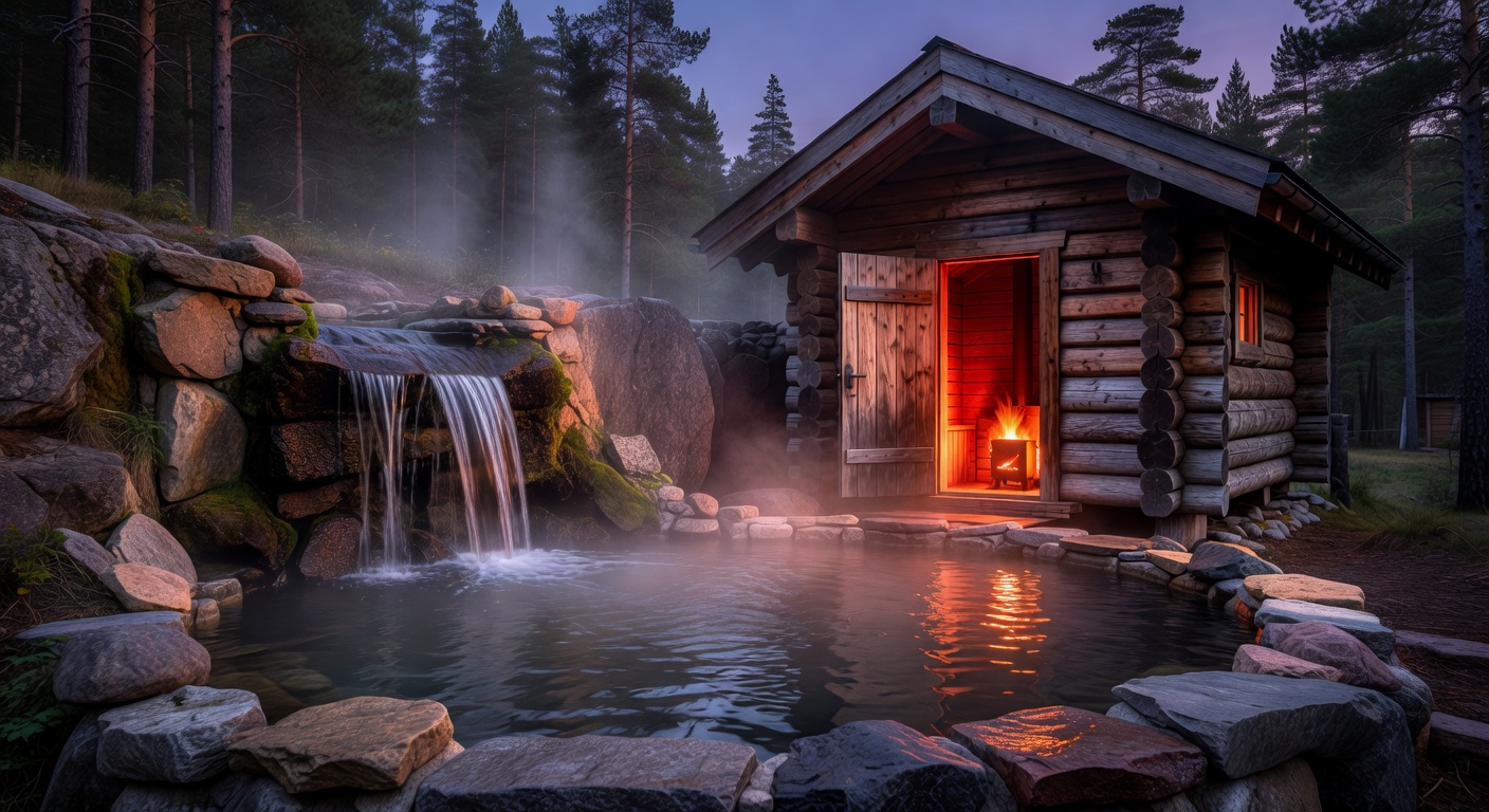 Traditional Finnish Wood Sauna